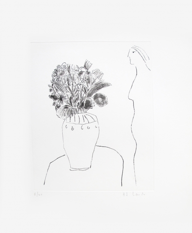 Perfil de mujer con florero I 5/40 - Joy Laville