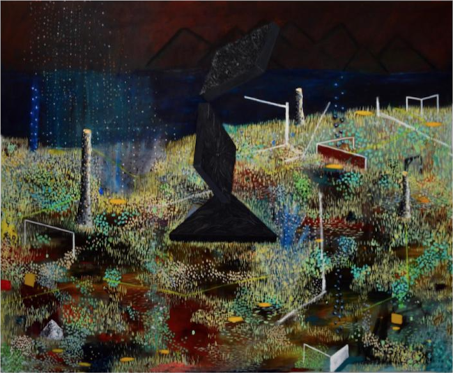 Paisaje con monumentos