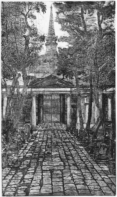 Interior del panteón de Belén