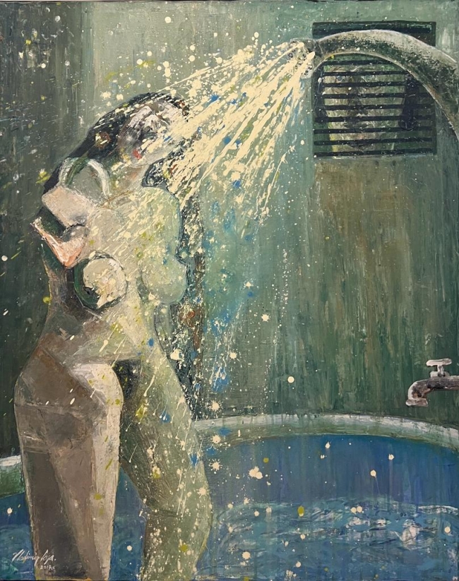 El baño de Chely