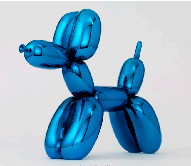 Blue balloon dog