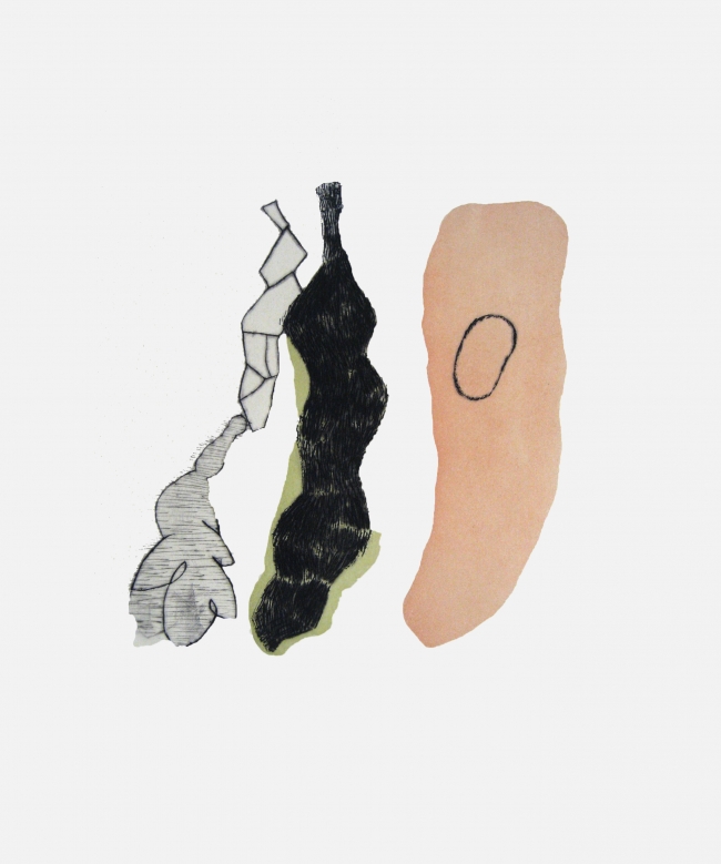 Hoja negra y gris