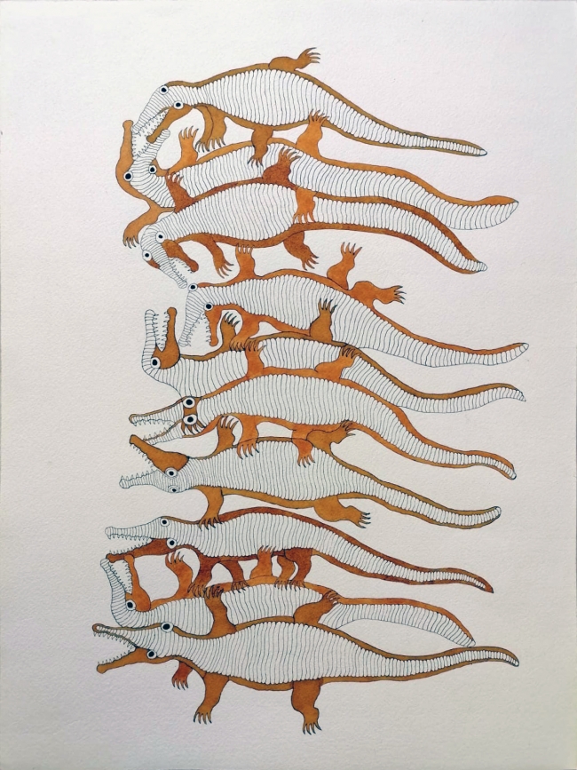 DANIELA CUELLAR. Lagartos - Pinturas De Varios Artistas
