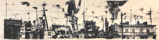 Walter Cruz. Llegando los monos - Varios Artistas En La Gráfica