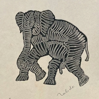 Papalote elefante bailando