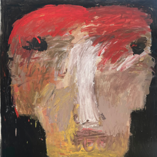 Rostro negro con rojo